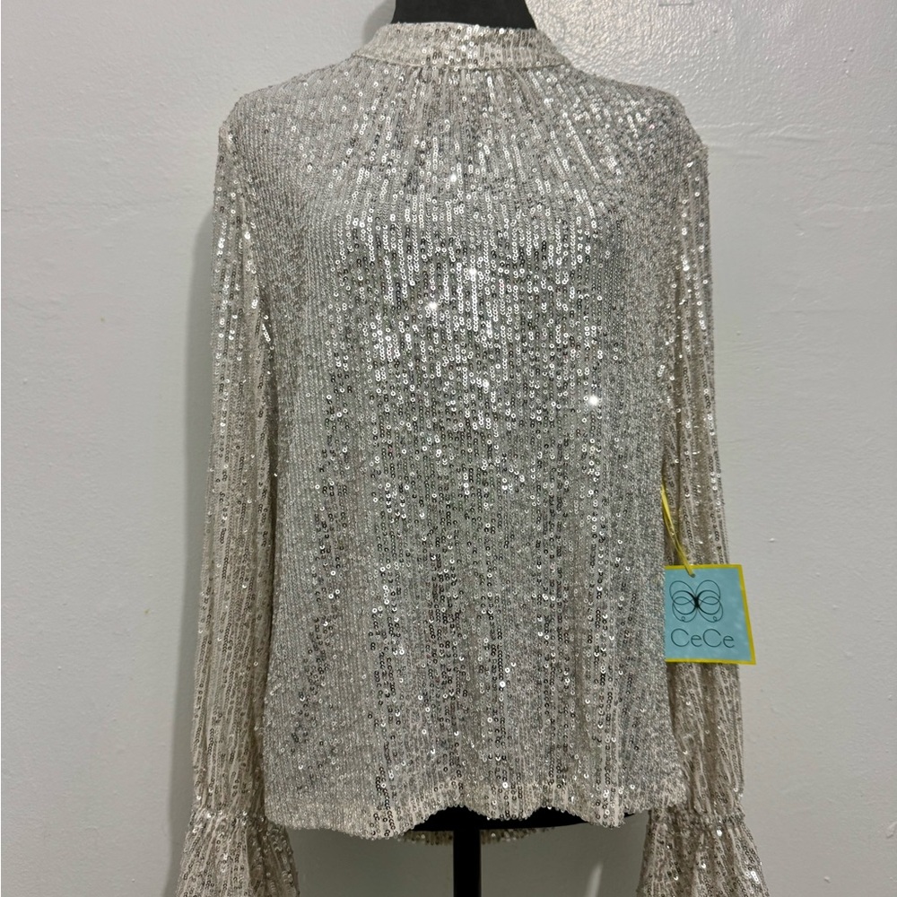 PreLoved Woman Sz XL Sequin Blouse